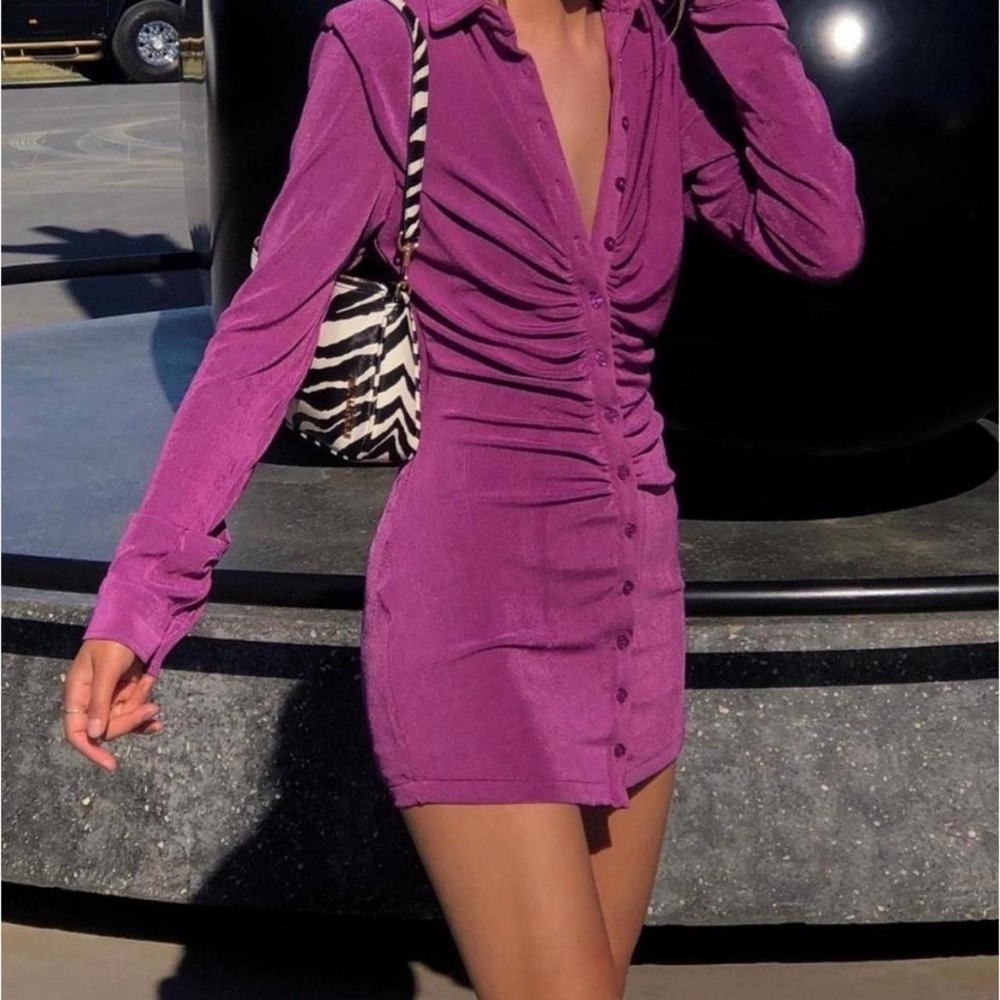 With Jean Andy Dress in Violet